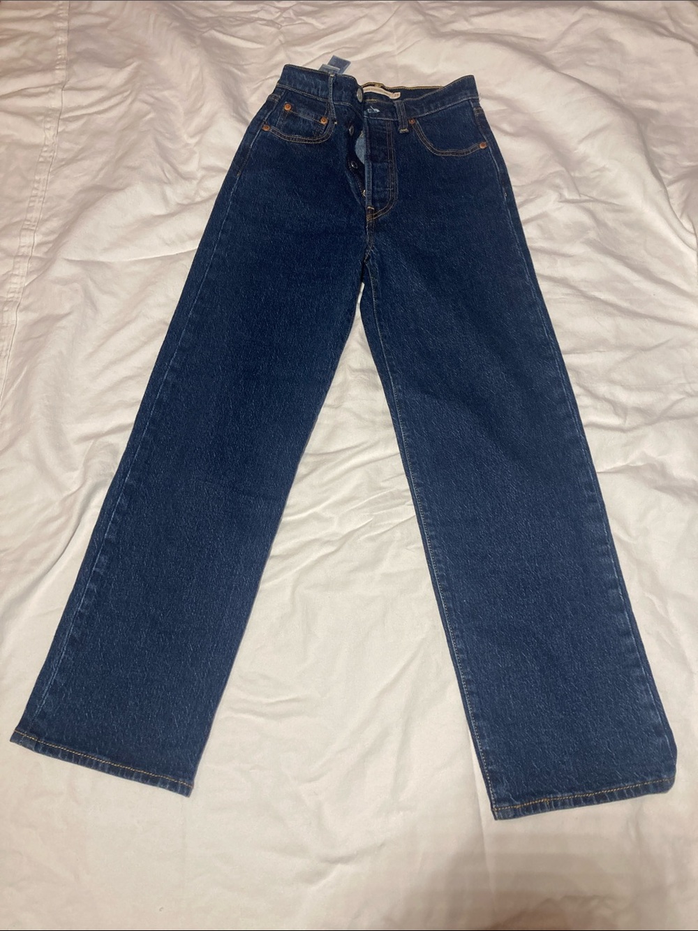 Levi's Premium RIBCAGE STRAIGHT ANKLE WOMEN'S JEANS Black 23x27